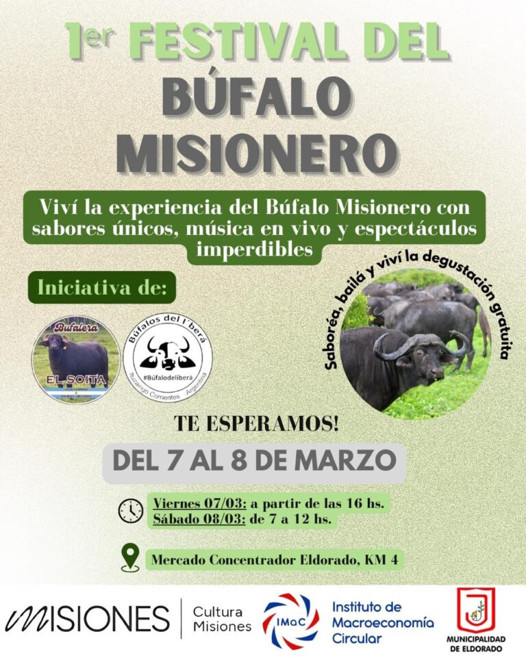 Primera Fiesta del Búfalo, en Eldorado, promoviendo la producción misionera imagen-39