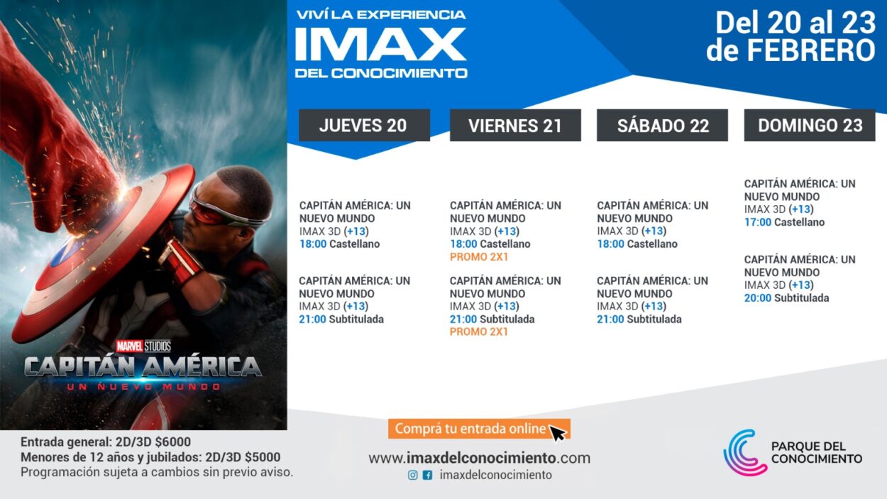 Cinco razones para ver "Capitán América: Un Nuevo Mundo" en el Imax del Conocimiento imagen-2