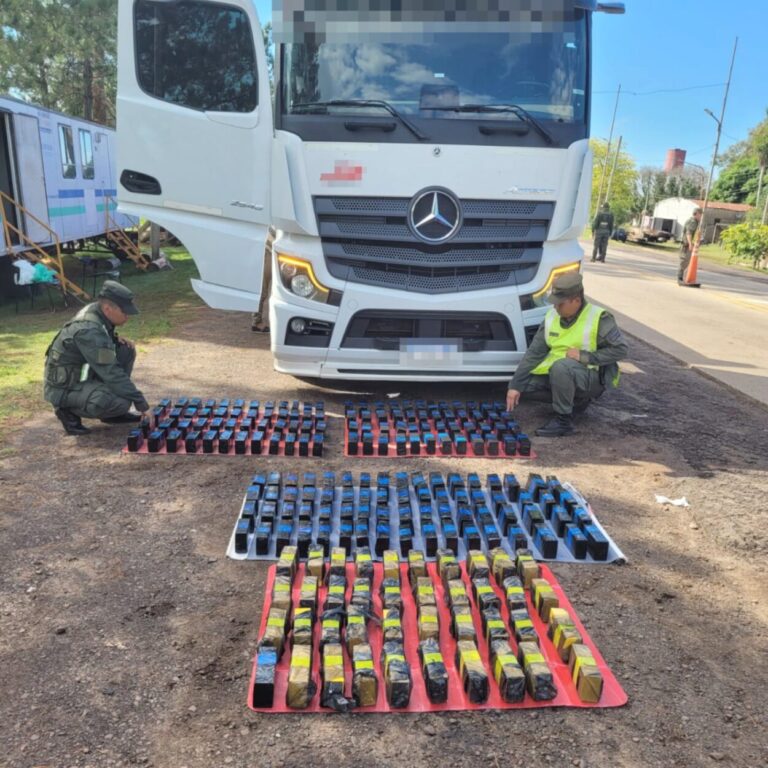 Transporte de cargas generales que salió de Posadas llevaba 213 celulares ilegales en el compartimiento superior imagen-26