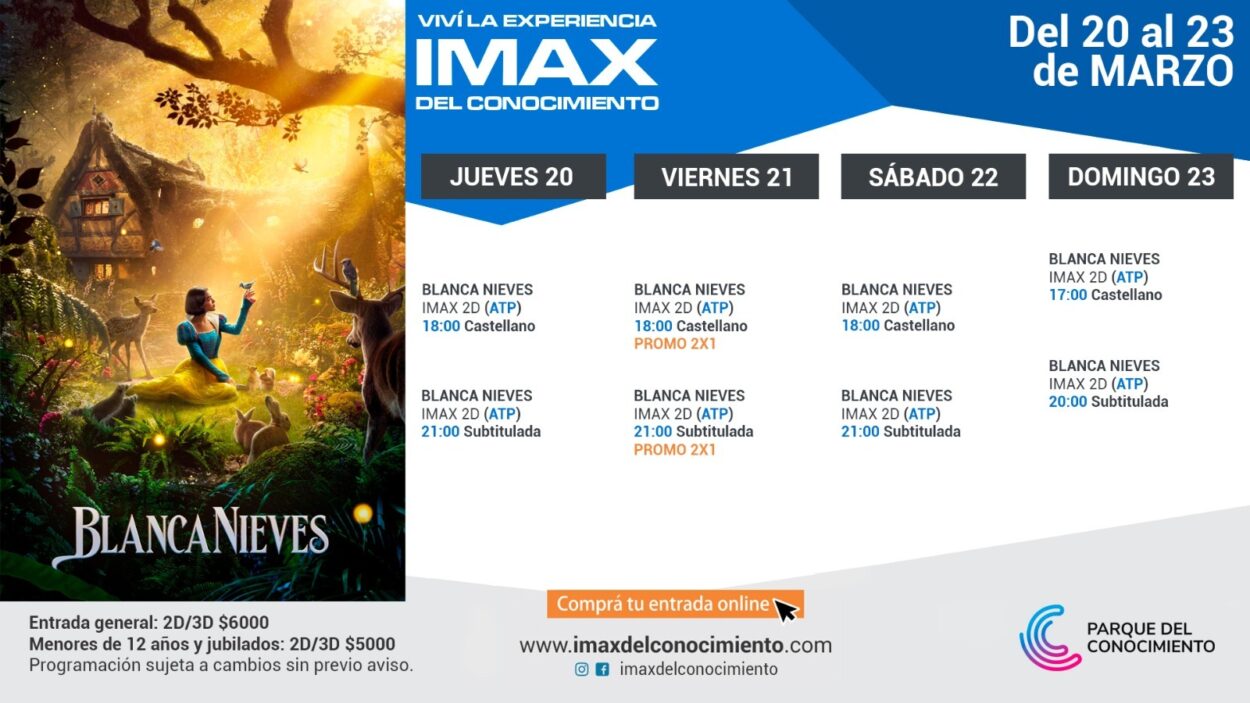 BlancaNieves: una princesa del S. XXI llega al Imax del Conocimiento imagen-2