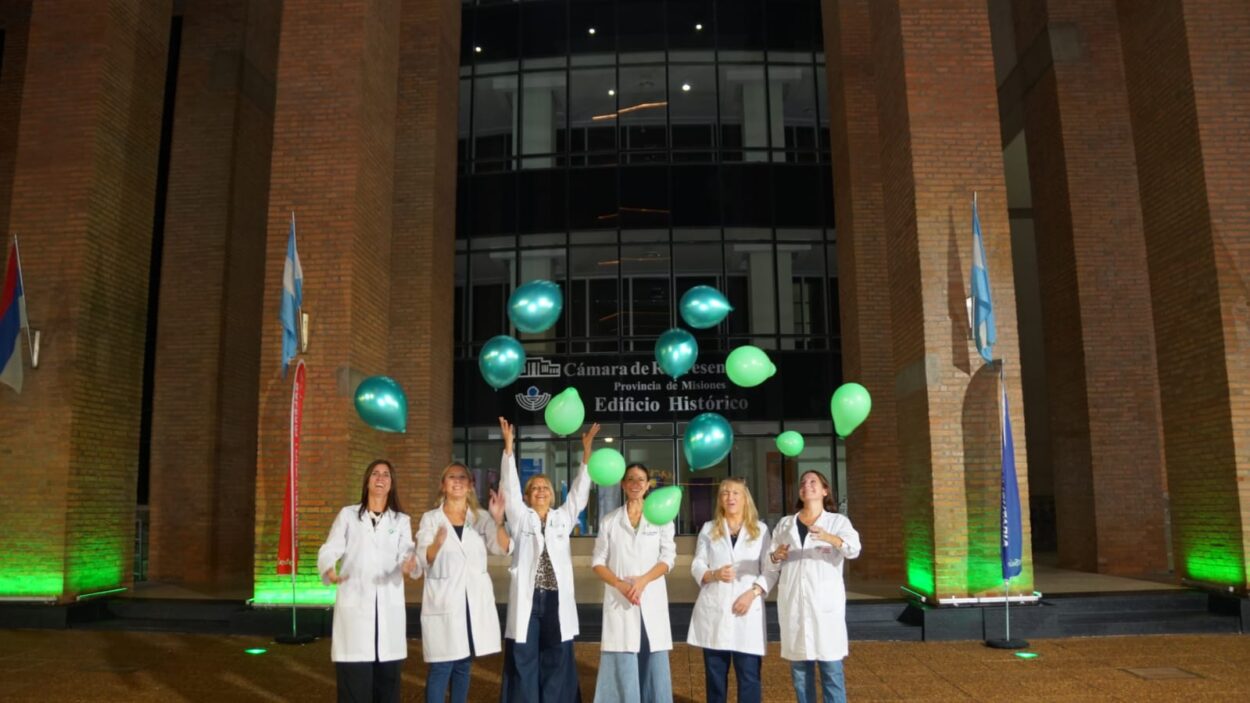 Iluminan de verde el edificio legislativo para recordar la importancia de la salud visual y concientizar sobre el glaucoma imagen-6