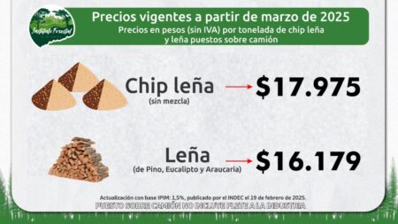 InFoPro: actualizan precios de la materia prima forestal imagen-5