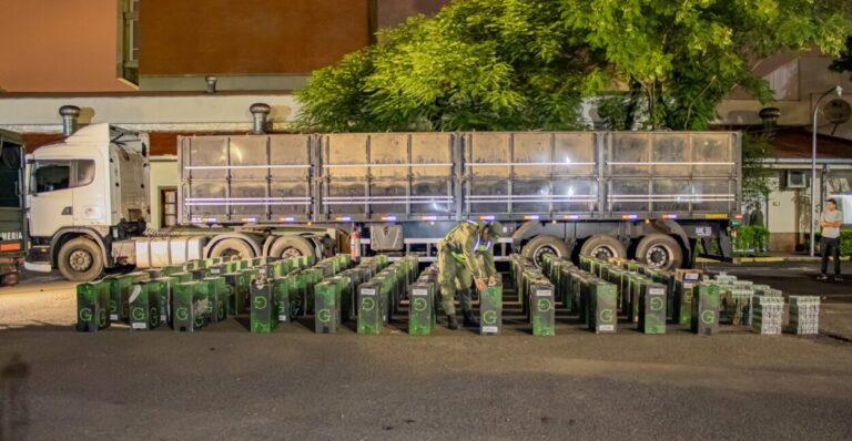 Detectaron en el acoplado de un camión 56.000 paquetes de cigarrillos ilegales imagen-14