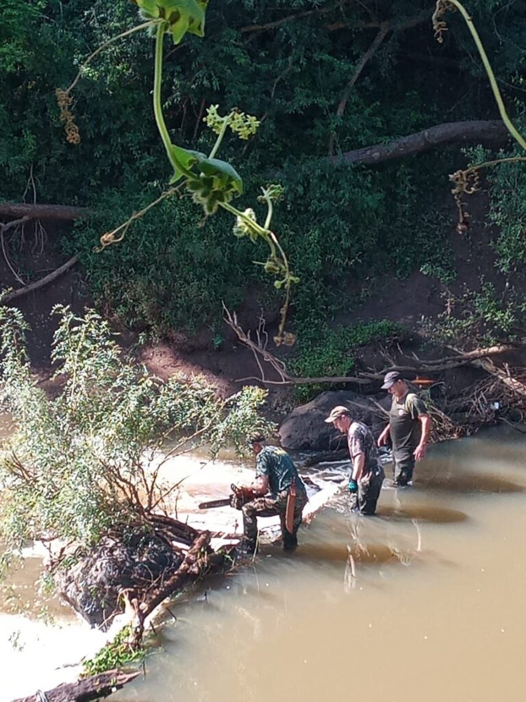 Desarman dos trampas "París" que obstaculizaban el arroyo Yabebirí imagen-42