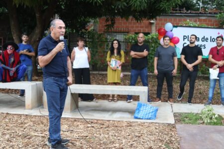 El intendente Stelatto acompañó la entrega de la nueva plaza a vecinos de San Juan Evangelista imagen-10