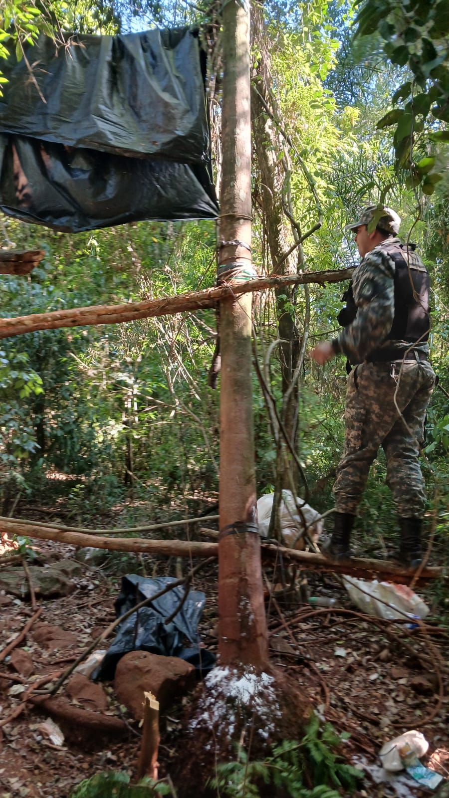 Policías ambientales desmantelaron dos campamentos ilegales de caza furtiva imagen-4