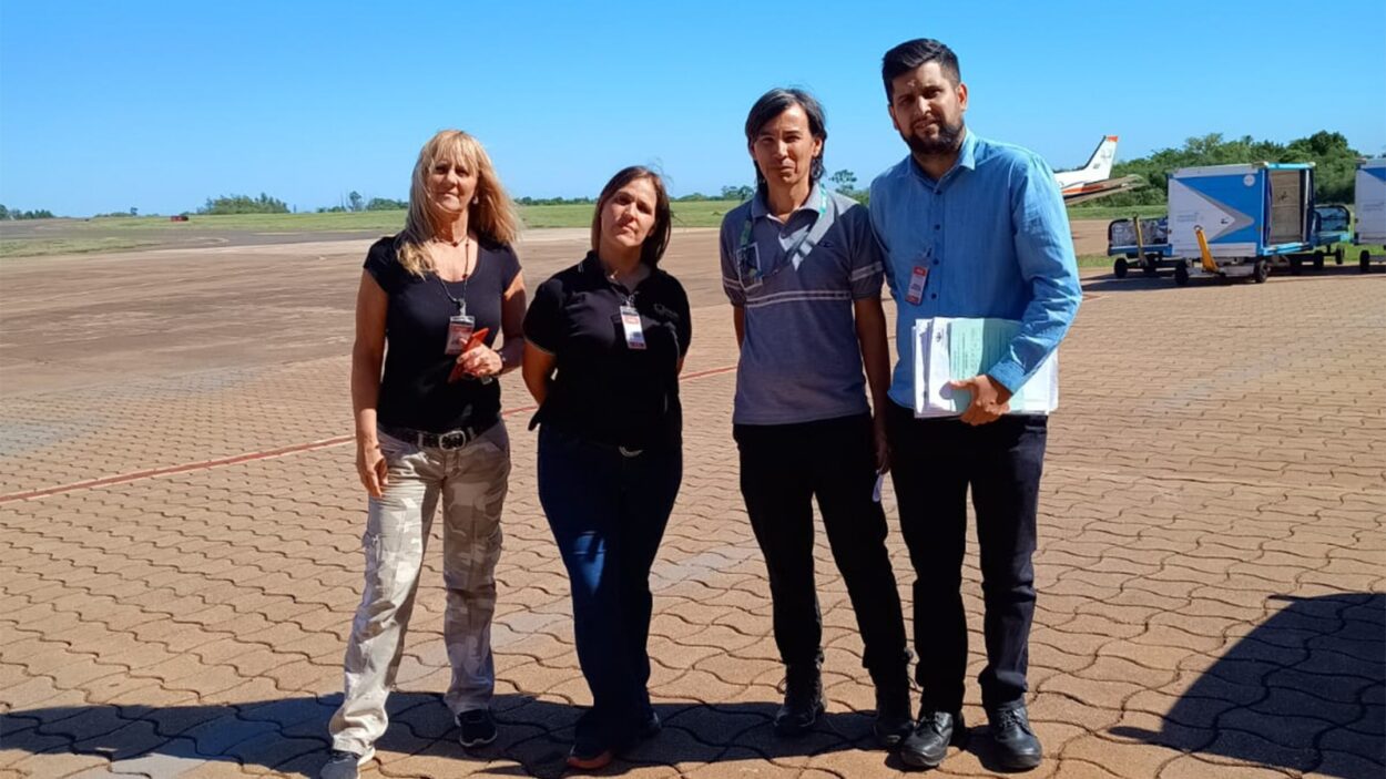 Inspeccionaron los trabajos de reforestación hechos en el aeropuerto posadeño tras la ampliación de la pista de aterrizaje imagen-4