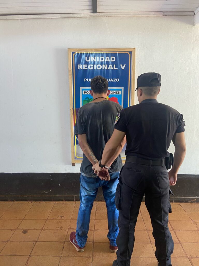 Puerto Iguazú: un ladrón intentó escapar de la policía saltando muros y terminó tras las rejas imagen-23