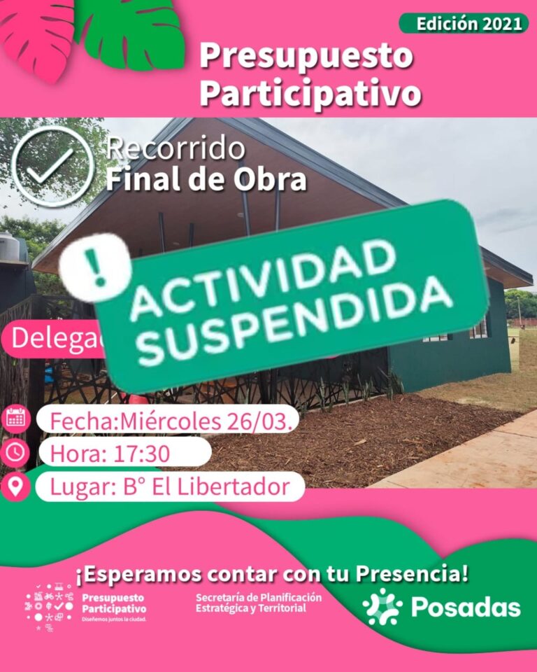 Postergan inauguración del SUM en barrio El Libertador imagen-1