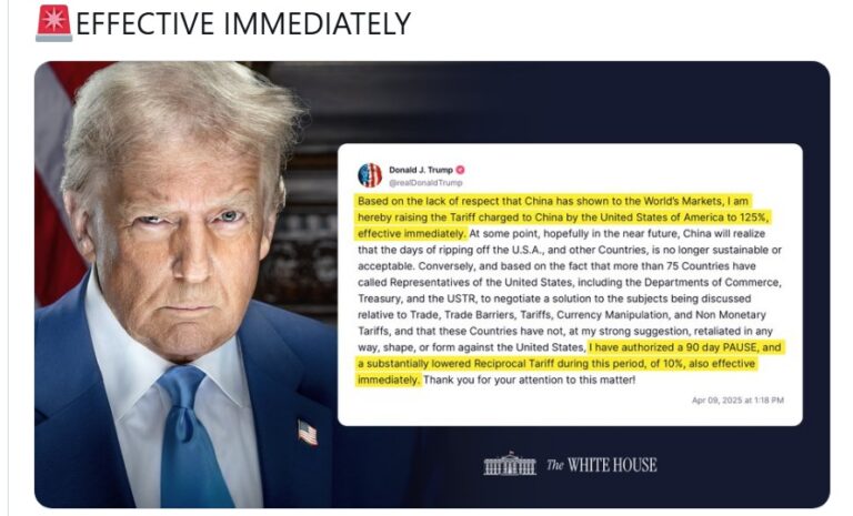 Trump posterga 90 días los aranceles a la mayoría de los países, pero aumenta los de China a 125% imagen-9