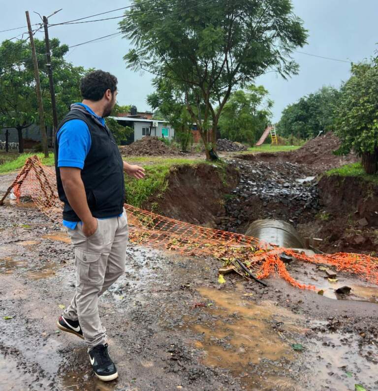 Vigo inspeccionó el funcionamiento de los trabajos hidráulicos durante el temporal imagen-48
