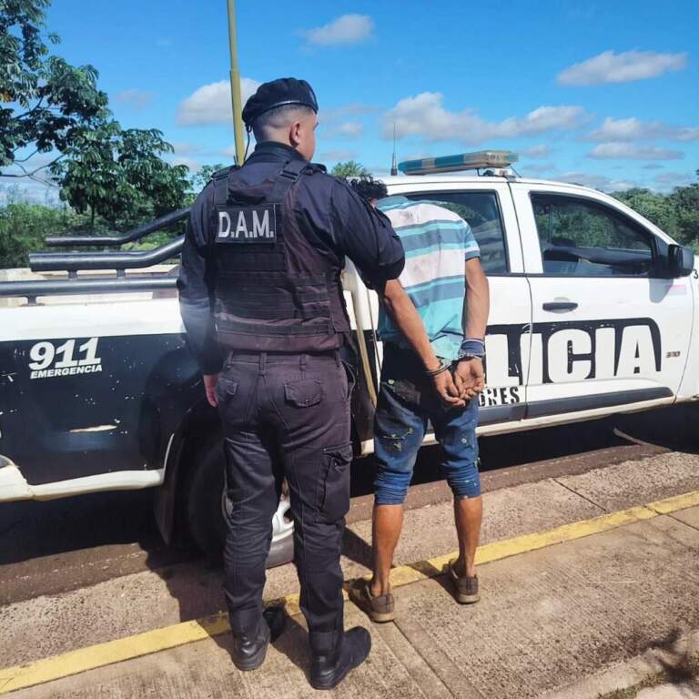 Cámaras del 911 captaron a un hombre robando cables del alumbrado posadeño y lo detuvieron en minutos imagen-28