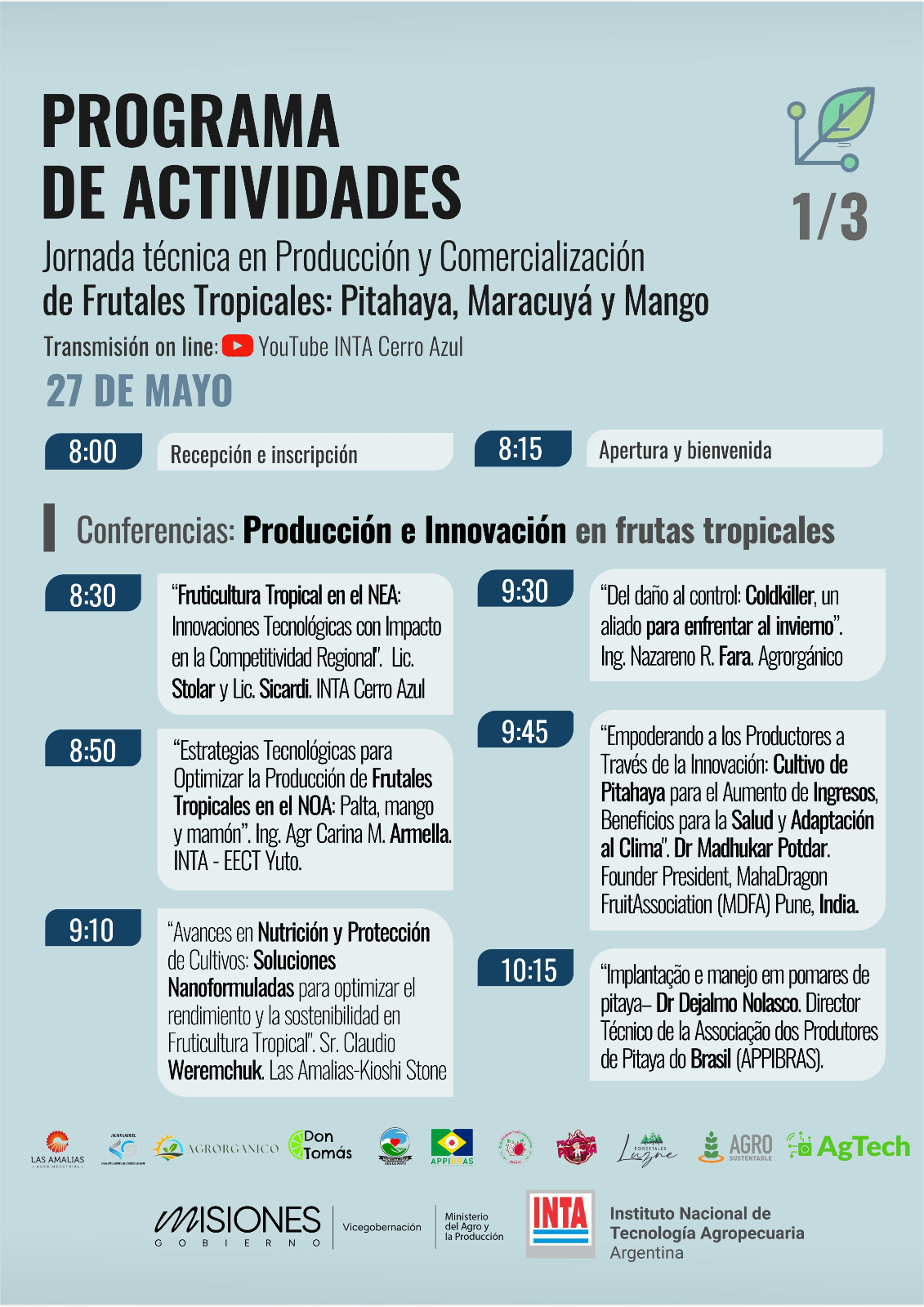 Misiones será sede de una jornada técnica internacional sobre frutales tropicales imagen-4