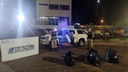 Prefectura incautó más de 74 kilos de cogollos de marihuana en Garupá, valuados en $200 millones Prefectura incautó más de 74 kilos de cogollos de marihuana en Garupá, valuados en $200 millones imagen-9