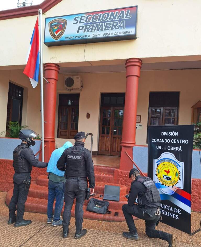 Con el seguimiento de cámaras la Policía atrapó a un hombre involucrado en un raid delictivo en Oberá imagen-27