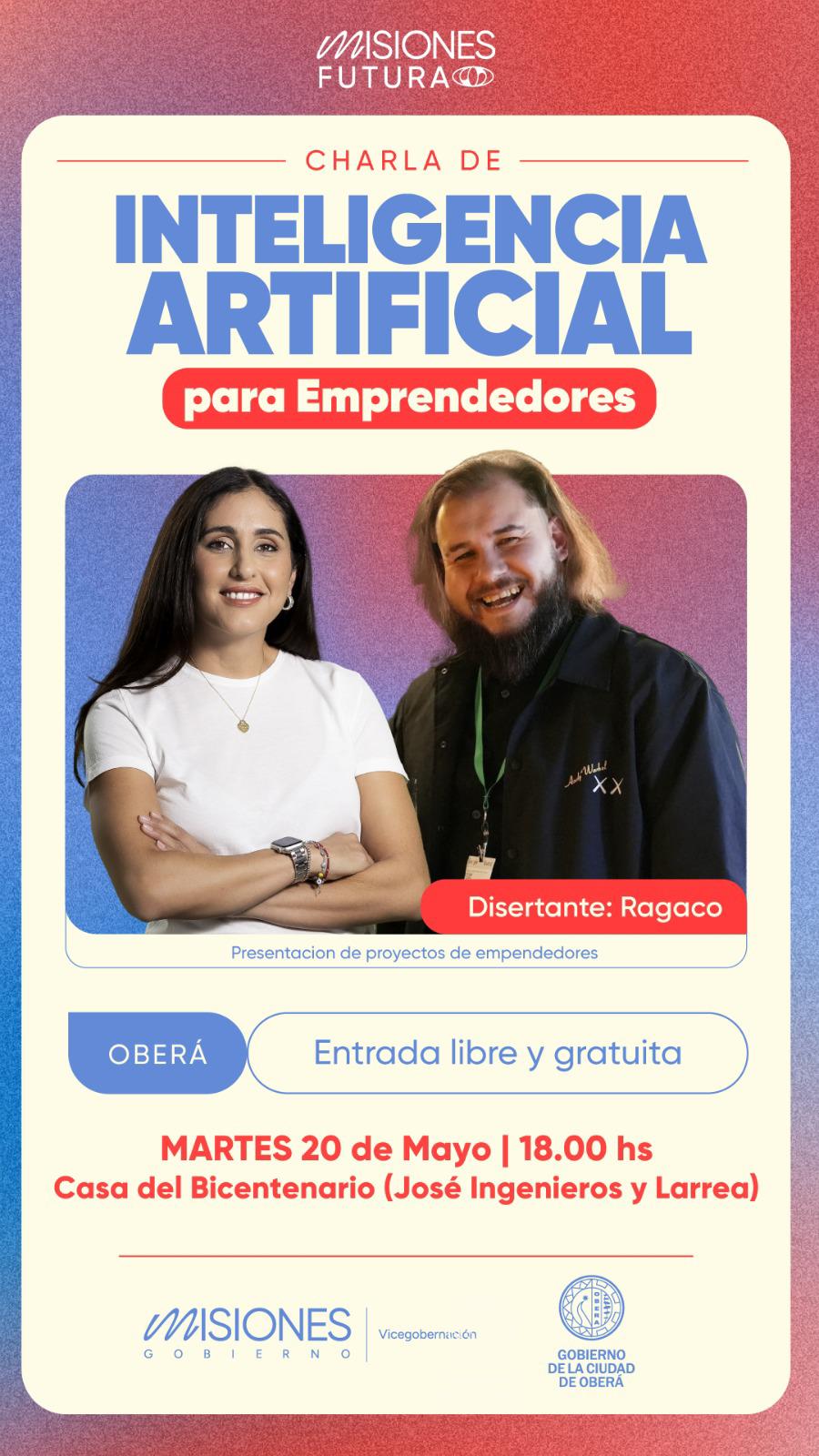 Invitan a la Charla única sobre Inteligencia Artificial para emprendedores en Oberá imagen-2