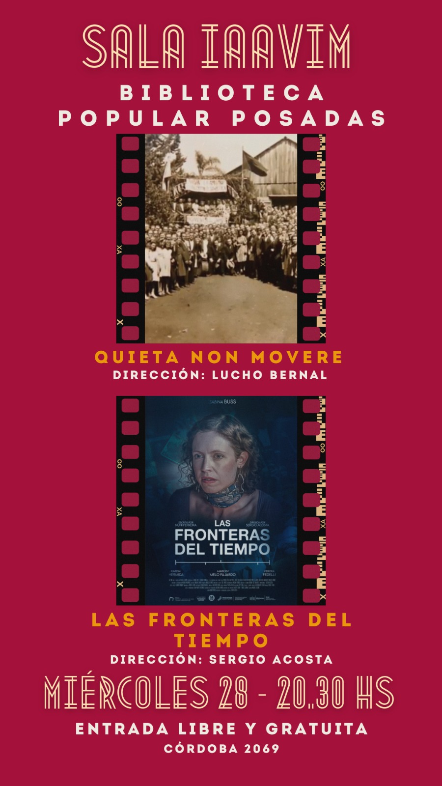 Miércoles de Sala Iaavim en la Biblioteca Popular Posadas, "con dos producciones bien nuestras" imagen-2