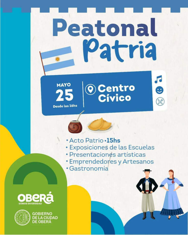Oberá celebra el 25 de Mayo con una gran "peatonal Patria" imagen-35