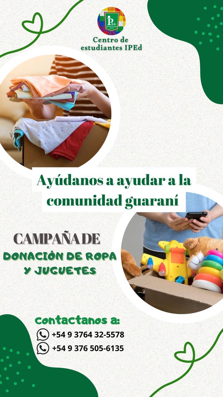 Alumnos del IPEd organizan colecta solidaria para una comunidad guaraní imagen-2