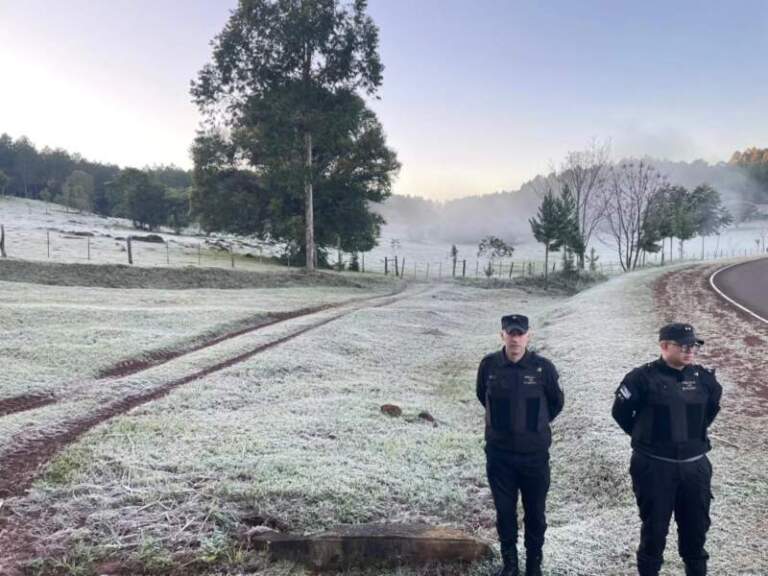 Ola polar: Misiones amaneció este martes con intensas heladas en distintas localidades y registros bajo cero imagen-1