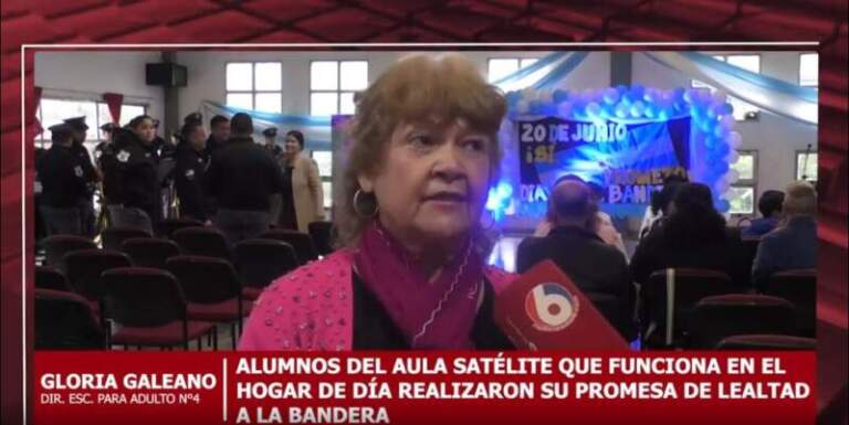 Alumnos del aula satélite del Hogar de Día realizaron la promesa de lealtad a la bandera con el acompañamiento de sus docentes imagen-39
