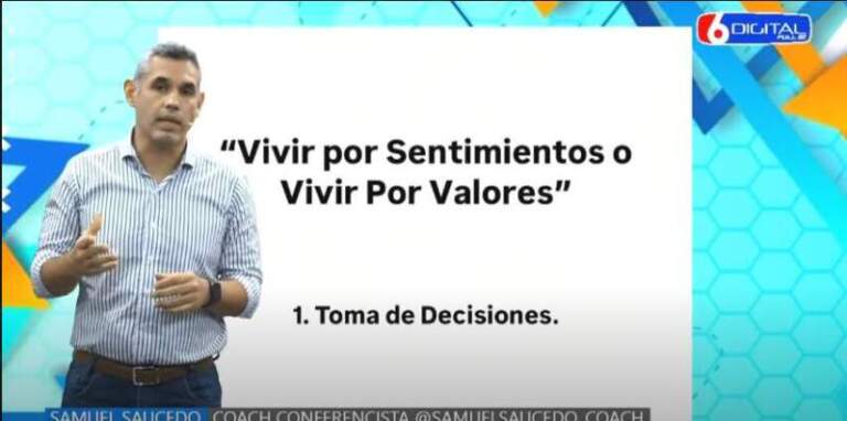 “Vivir por sentimientos o por valores”: El coach Samuel Saucedo analizó cómo las decisiones personales definen nuestra vida diaria imagen-22
