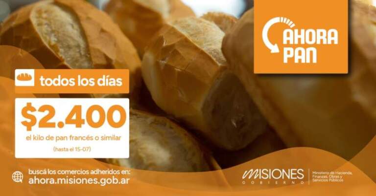 Programa "Ahora Pan": el kilo seguirá fijo en $2.400 hasta el 15 de julio imagen-47