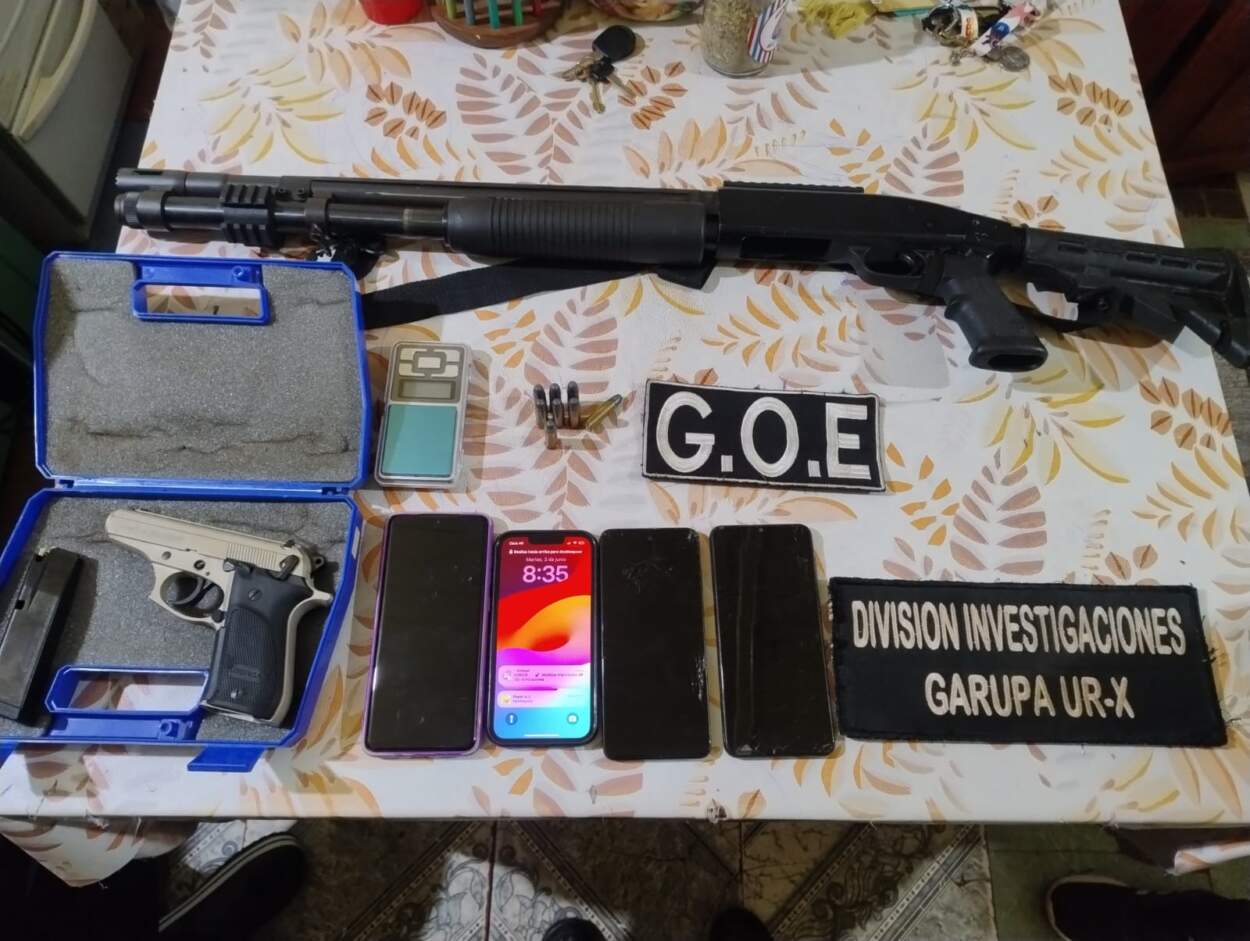 Allanaron la "base logística" de una célula delictiva vinculada al “Negrito Muñoz” en Garupá 5 Allanaron la "base logística" de una célula delictiva vinculada al “Negrito Muñoz” en Garupá imagen-4