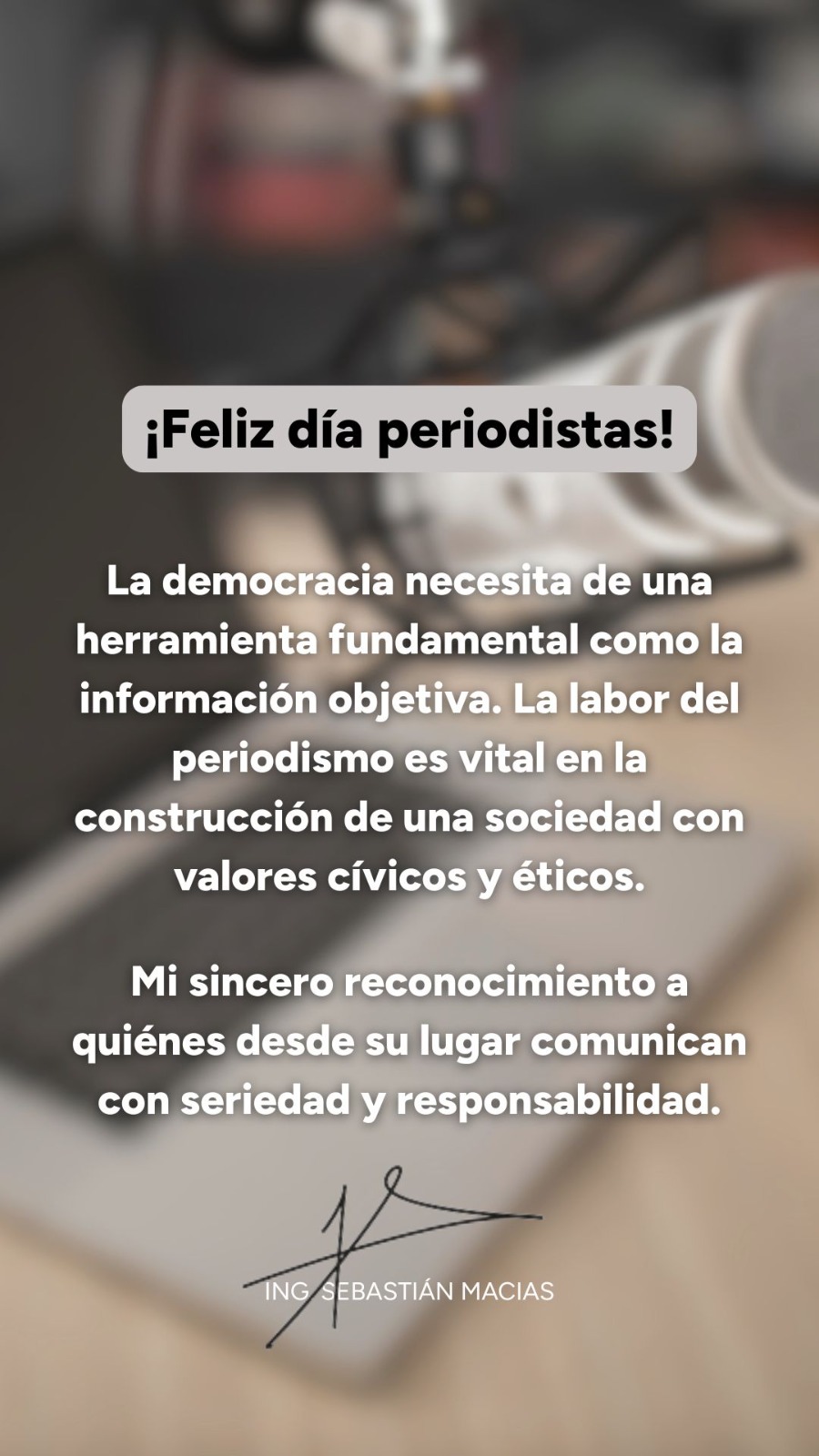 Un día para celebrar la palabra: saludos y reconocimientos por el Día del Periodista imagen-18