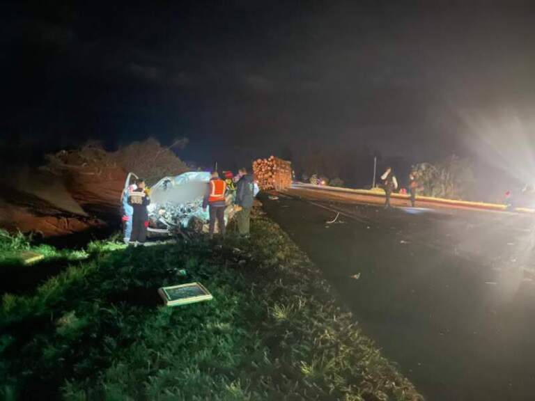 Un conductor fallecido y su acompañante herido tras un siniestro vial sobre la Ruta 14 en San Vicente imagen-30