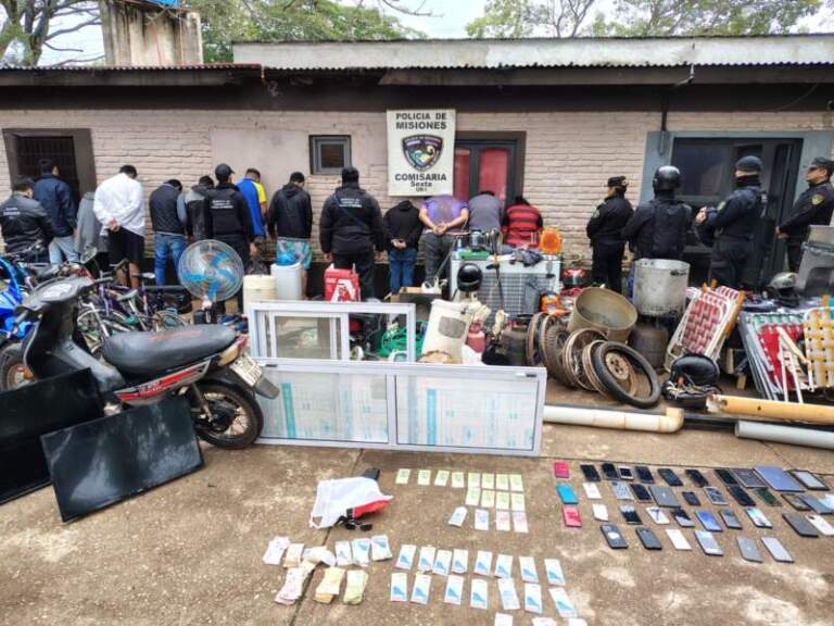 Megaoperativo policial desmanteló red criminal en Posadas: 9 detenidos y 300 objetos robados incautados imagen-21