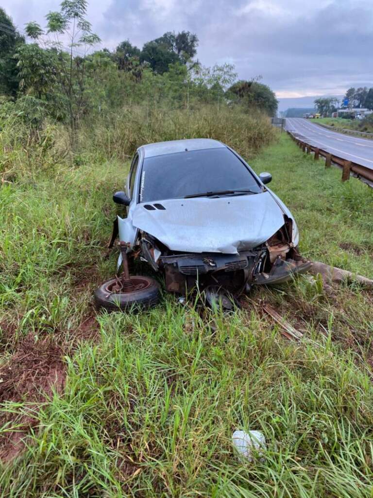 Puerto Esperanza: despiste de un automóvil en la Ruta Nacional 12, sin lesionados imagen-7