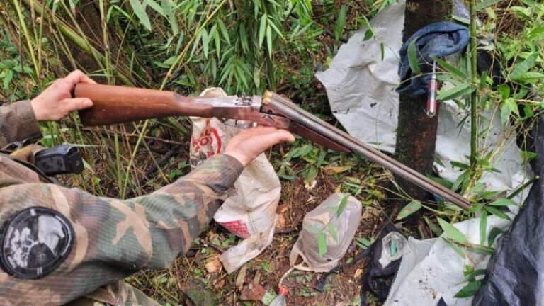 Operativo nocturno en la selva misionera: Frustran caza furtiva, secuestran un agutí y una escopeta imagen-2