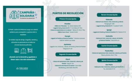 El Poder Judicial de Misiones lanza la campaña solidaria “Un invierno con menos frío” para acompañar a quienes más lo necesitan imagen-9