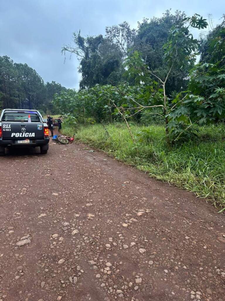 El Soberbio: un motociclista falleció tras despistar en la zona rural imagen-41