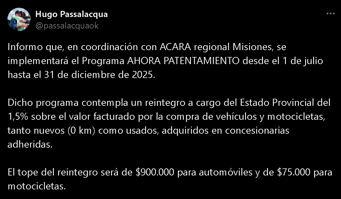 Reintegro del 1,5%: "Ahora Patentamiento", desde el 1ro de julio hasta fin de año 7 Reintegro del 1,5%: "Ahora Patentamiento", desde el 1ro de julio hasta fin de año imagen-6