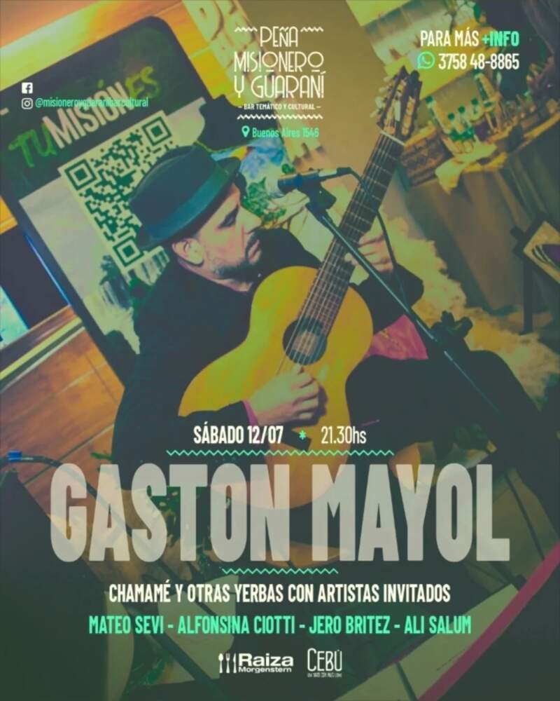 Muestras, conciertos, funciones teatrales y eventos al aire libre componen la grilla cultural de Misiones entre el miércoles 10 y el domingo 13 de julio imagen-36