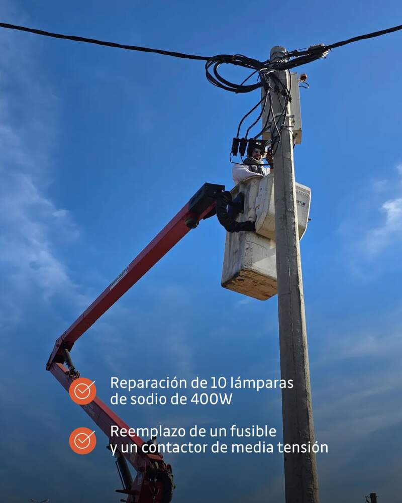 Acceso Sur: trabajaron en la reparación y el mantenimiento del alumbrado público frente al Complejo “Costa Sur” 7 Acceso Sur: trabajaron en la reparación y el mantenimiento del alumbrado público frente al Complejo “Costa Sur” imagen-6