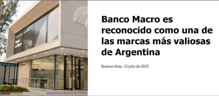 Banco Macro, una de las marcas más valiosas del mercado argentino imagen-47