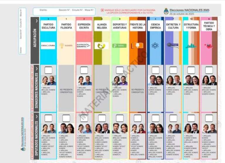 La Boleta Única Papel, protagonista de las elecciones legislativas 2025: cómo es el procedimiento para votar y qué controles se esperan imagen-15