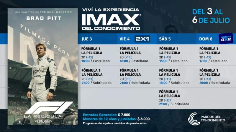 F1: la película mira por el retrovisor a su competencia en el Imax del Conocimiento imagen-2