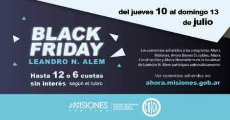 Con la participación de más de 100 comercios, este jueves comienza la 4ta edición del Black Friday Alem imagen-1