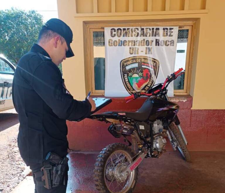 La Policía de Misiones localizó una Honda Tornado robada en La Plata durante recorridas preventivas en Gobernador Roca imagen-32