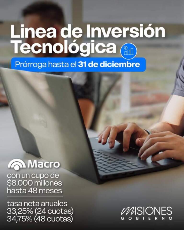 Passalacqua prorrogó hasta fin de año línea de crédito productivo de corto plazo con el Banco Macro, con un cupo ampliado a $4.000 millones Passalacqua prorrogó hasta fin de año línea de crédito productivo de corto plazo con el Banco Macro, con un cupo ampliado a $4.000 millones imagen-9