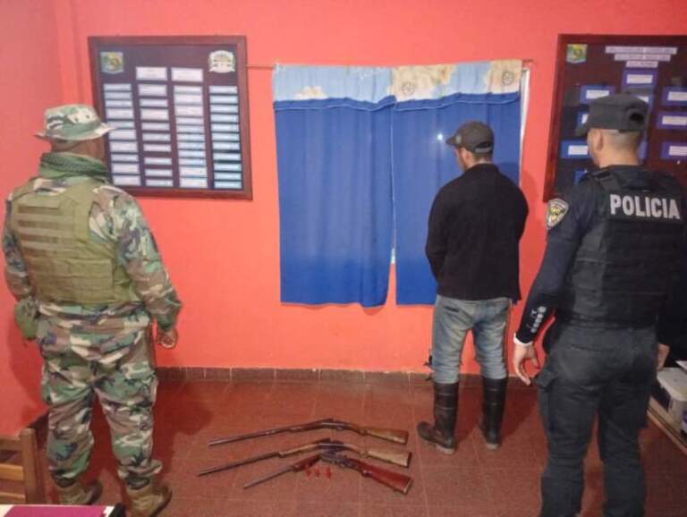 Fue a cazar a una zona protegida de San Pedro: La Policía lo detuvo y secuestró sus armas imagen-36