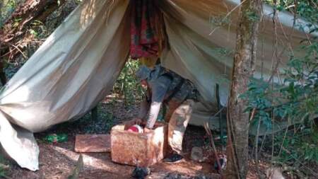 Guardaparques desmantelaron un campamento furtivo en el Lago Urugua-í imagen-8