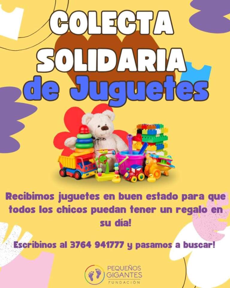 "Pequeños Gigantes" lanza una nueva Colecta Solidaria de Juguetes para el mes de las Infancias imagen-14