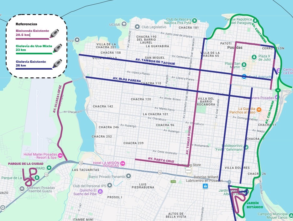 Posadas fortalece su red de ciclovías y bicisendas: una ciudad más sustentable, conectada y segura 3 Posadas fortalece su red de ciclovías y bicisendas: una ciudad más sustentable, conectada y segura imagen-2