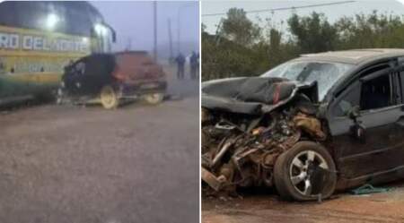 Santo Tomé: un muerto y dos heridos en choque de un auto contra un micro imagen-6