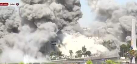 Israel bombardeó el cuartel general del Ejército de Siria en Damasco imagen-1